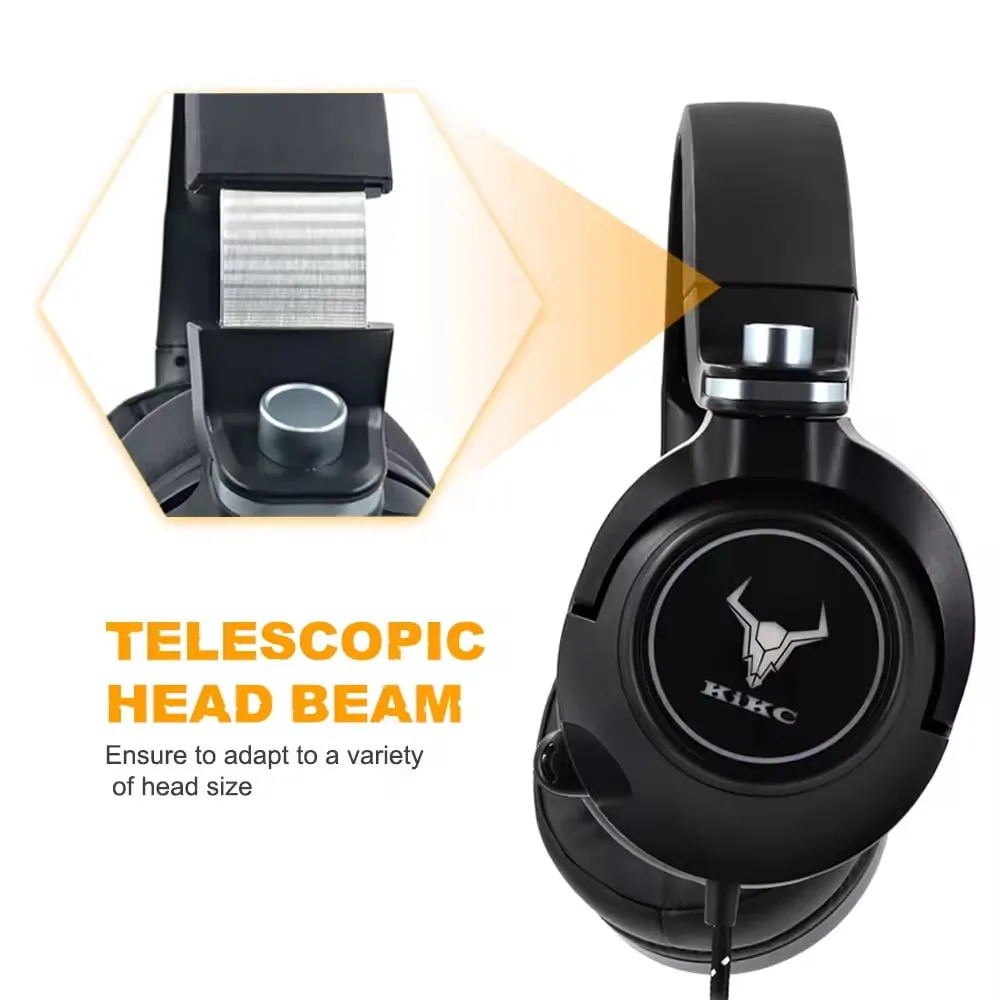Kikc ET600 Gaming Headset for Xbox One Headset, PS4 Headset for PS5, PSP, PC