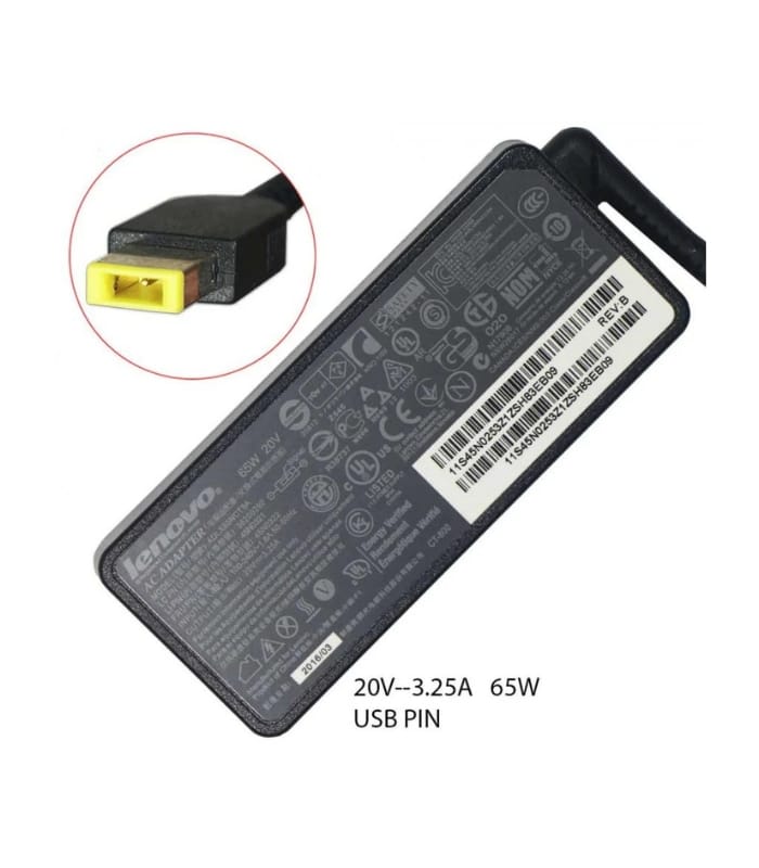 Lenovo 65W 20V 3.25A USB Type Replacement Laptop AC Adapter Charger