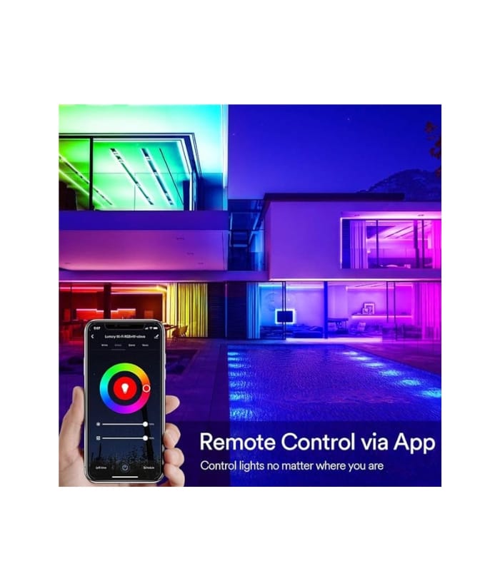 Lumary Smart WiFi LED Strip Lights 16.4Ft/5M - Rope Lights Color Changing RGB LED