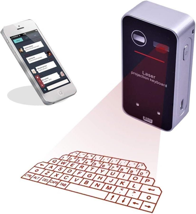 MOJO Bluetooth Wireless Laser Projection Virtual Keyboard Portable Full-Size Keypad