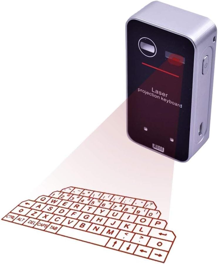 MOJO Bluetooth Wireless Laser Projection Virtual Keyboard Portable Full-Size Keypad