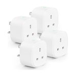 Meross Smart Plug Remote Control Plug Socket UK Smart Plugs that Work with Alexa, Google Home Pack Of 4