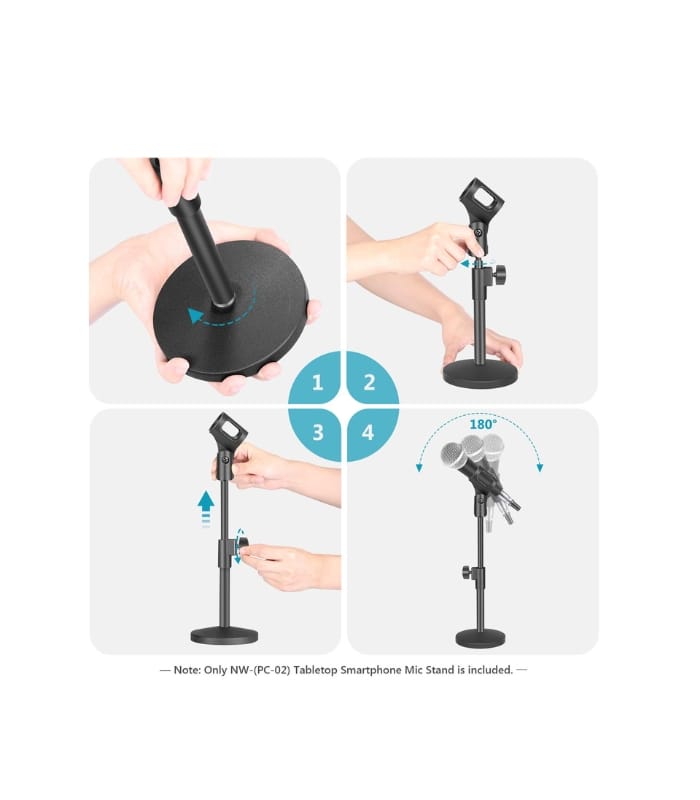 NEEWER NW-PCO2 Stable Desktop Mic Stand