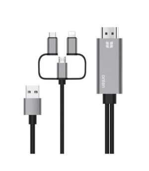 Onten Lightning/ USB-C/ microUSB To HDMI Cable 1.8M OTN-7537A