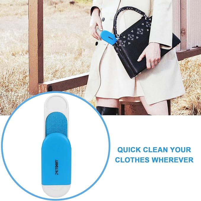 PETDOM Pet Hair Remover Brush for Clothes - Integrated Sturdy Handle