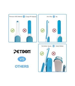 PETDOM Pet Hair Remover Brush for Clothes - Integrated Sturdy Handle
