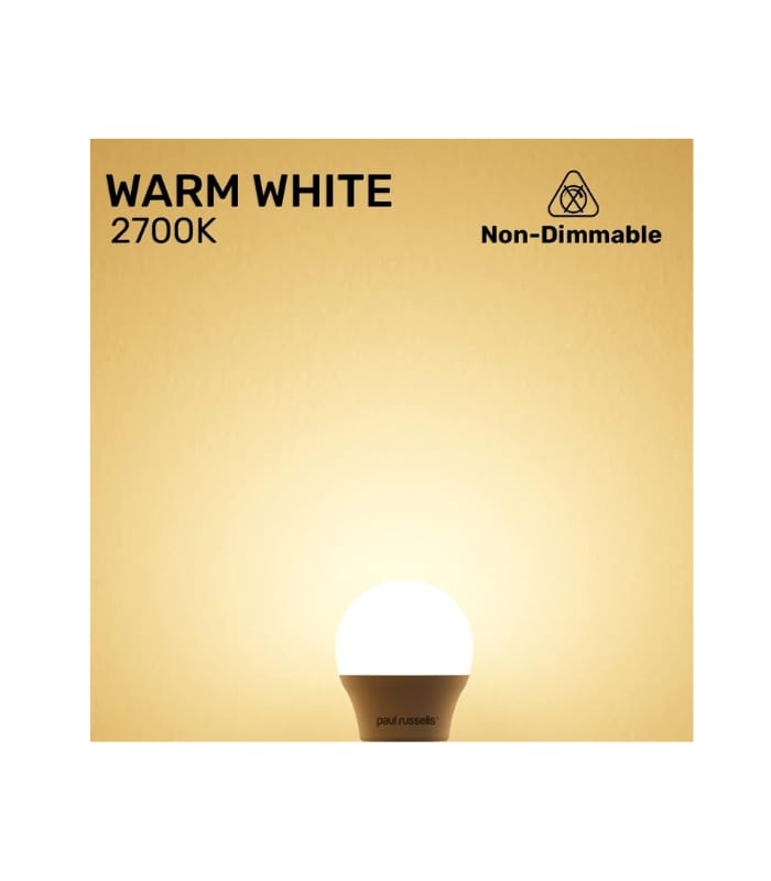 Paul Russells LED Golf Ball Light, Small Edison Screw SES, 25w Pack of 6