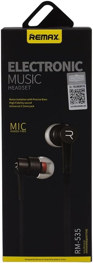 Remax Rm-535 Electronic Music Stereo In-Ear Earphones (1.2 m Cable Length, 3.5 mm Jack