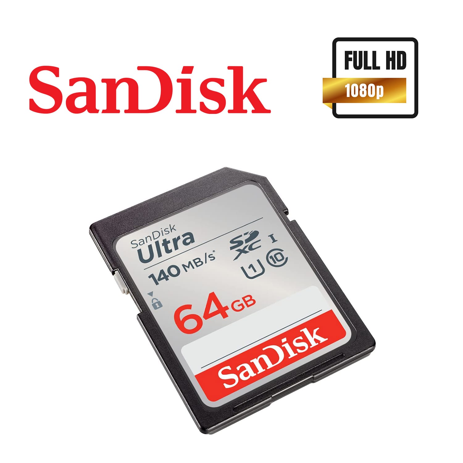 SanDisk 64GB 140MB/s Ultra UHS-I SD Card