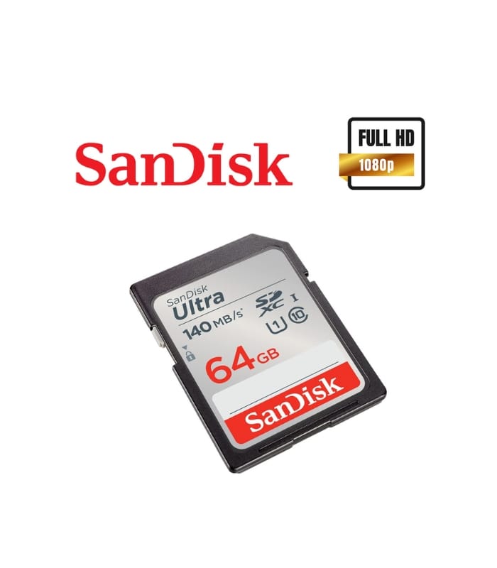 SanDisk 64GB 140MB/s Ultra UHS-I SD Card
