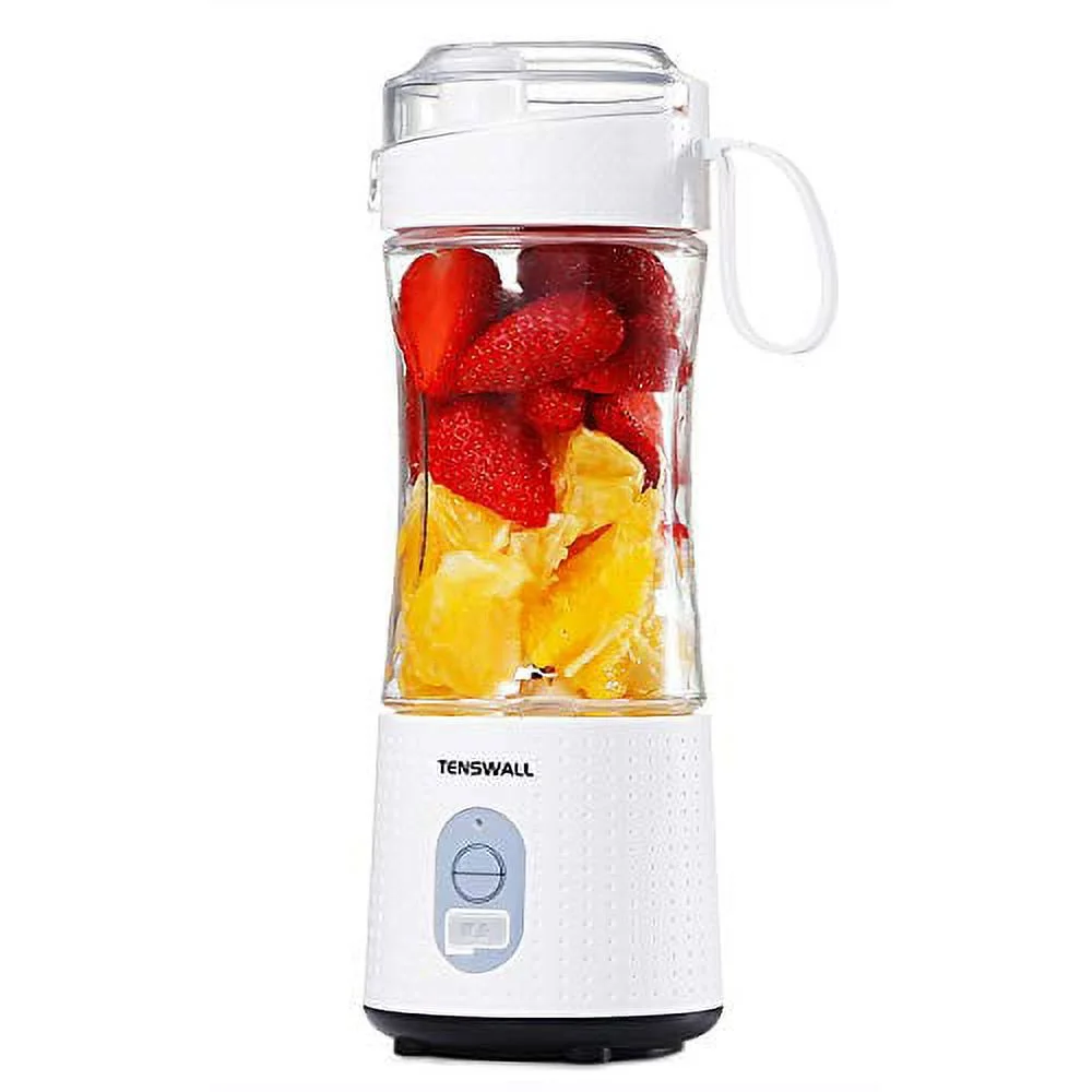 TENEWALL personal size smoothie and smoothie, portable fruit machine 13 oz USB charging juicer