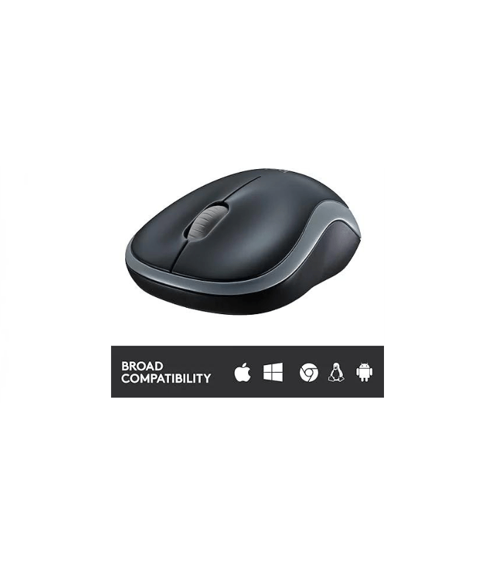 Logitech M185 Wireless Mouse, 2.4GHz with USB Mini Receiver, 12-Month Battery Life