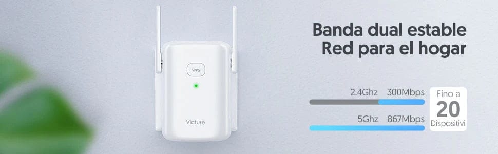 Victure WE1200 Dual band WiFi Range Extender