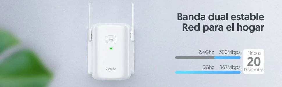 Victure WE1200 Dual band WiFi Range Extender