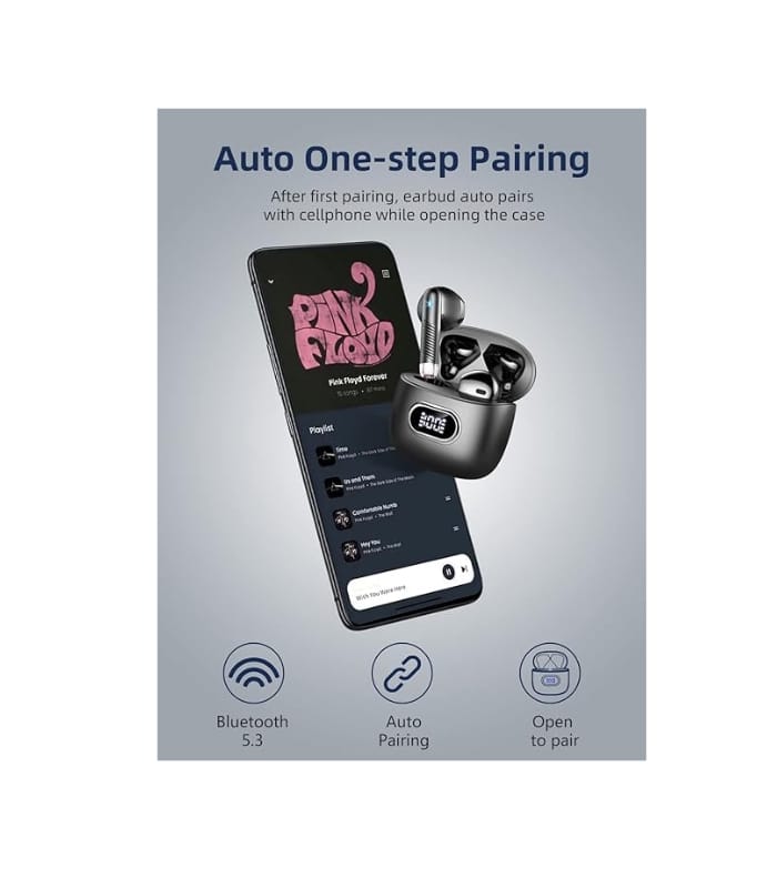 Wasart Wireless Earbud, Bluetooth 5.3