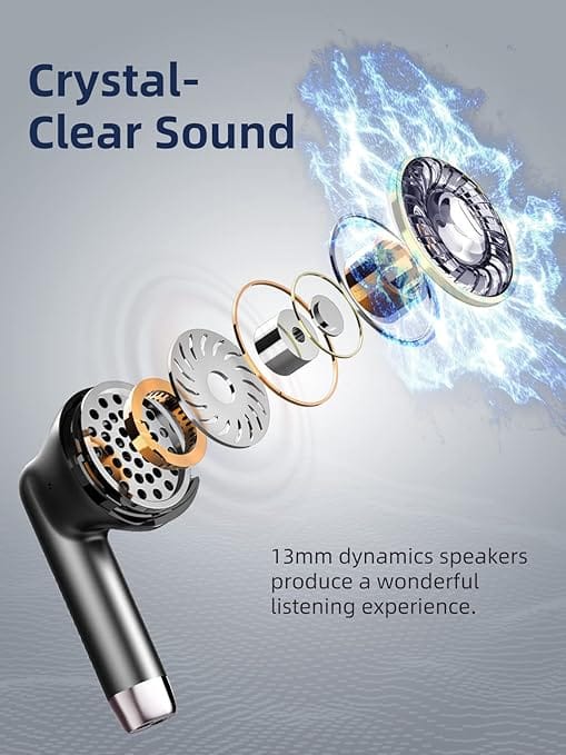 Wasart Wireless Earbud, Bluetooth 5.3