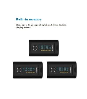 Wellue Oxysmart Bluetooth Fingertip Blood Oxygen Saturation Monitor with Alarm