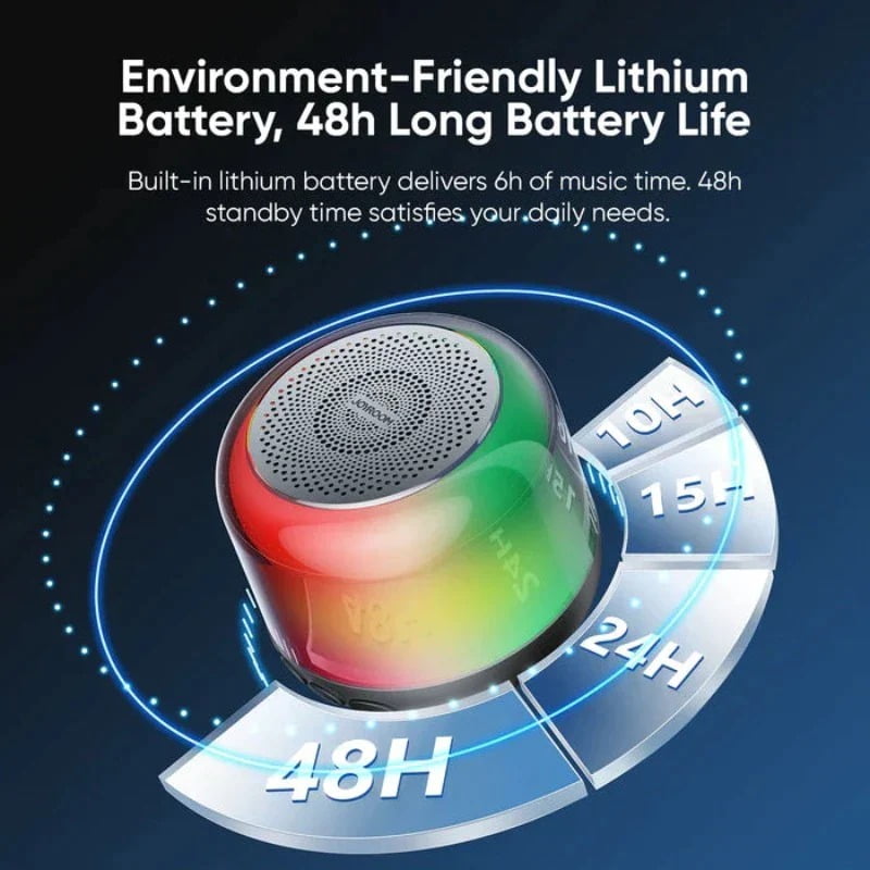 JOYROOM JR-ML03 Transparent Bluetooth Wireless Speaker with Light-1439 JOYROOM JR-ML03 Transparent Bluetooth Wireless Speaker with Light-1439