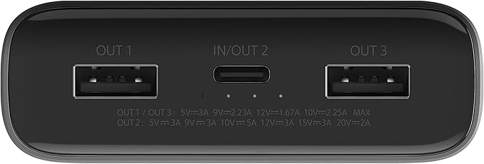 Xiaomi MI 50W Power Bank 2000, 20000mah, USB-C Input/Output Plus 2 USB-A Output