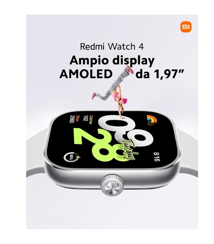 Redmi Watch 4 with 1.97-inch AMOLED Display (Silver grey)