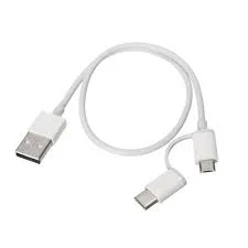 Mi 2-in-1 USB Cable (Micro USB to Type C) 100 cm