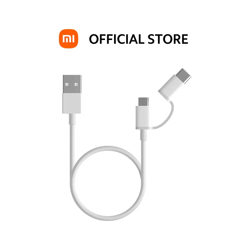 Mi 2-in-1 USB Cable (Micro USB to Type C) 100 cm