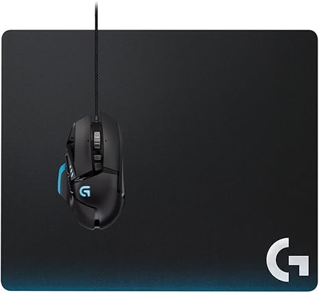 Logitech G440 Hard Gaming Mouse Pad for High DPI Gaming -Rubber, Black