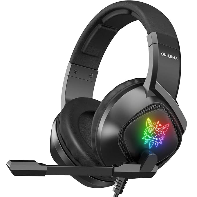 ONIKUMA K19 RGB Wired Stereo Gaming Headset True Noise Cancellation