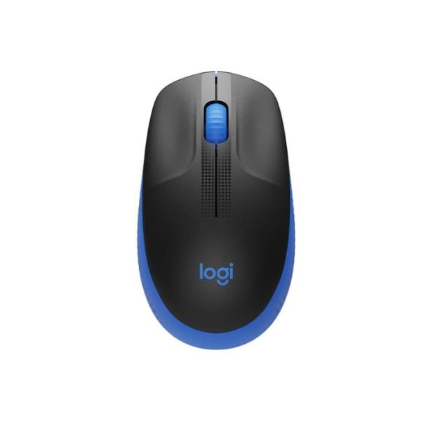 Logitech M190 Full Size Curve Wireless Mouse Blue