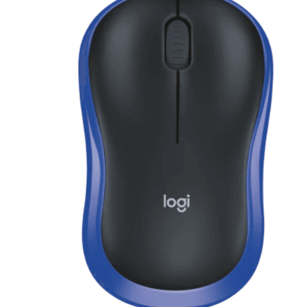 Logitech M185 Wireless Mouse, 2.4GHz with USB Mini Receiver, 12-Month Battery Life (Blue)