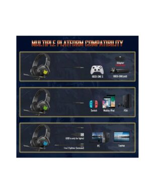 ONIKUMA K19 RGB Wired Stereo Gaming Headset True Noise Cancellation