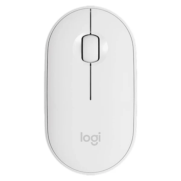 Logitech M350 Pebble Wireless Mouse (Off-White)