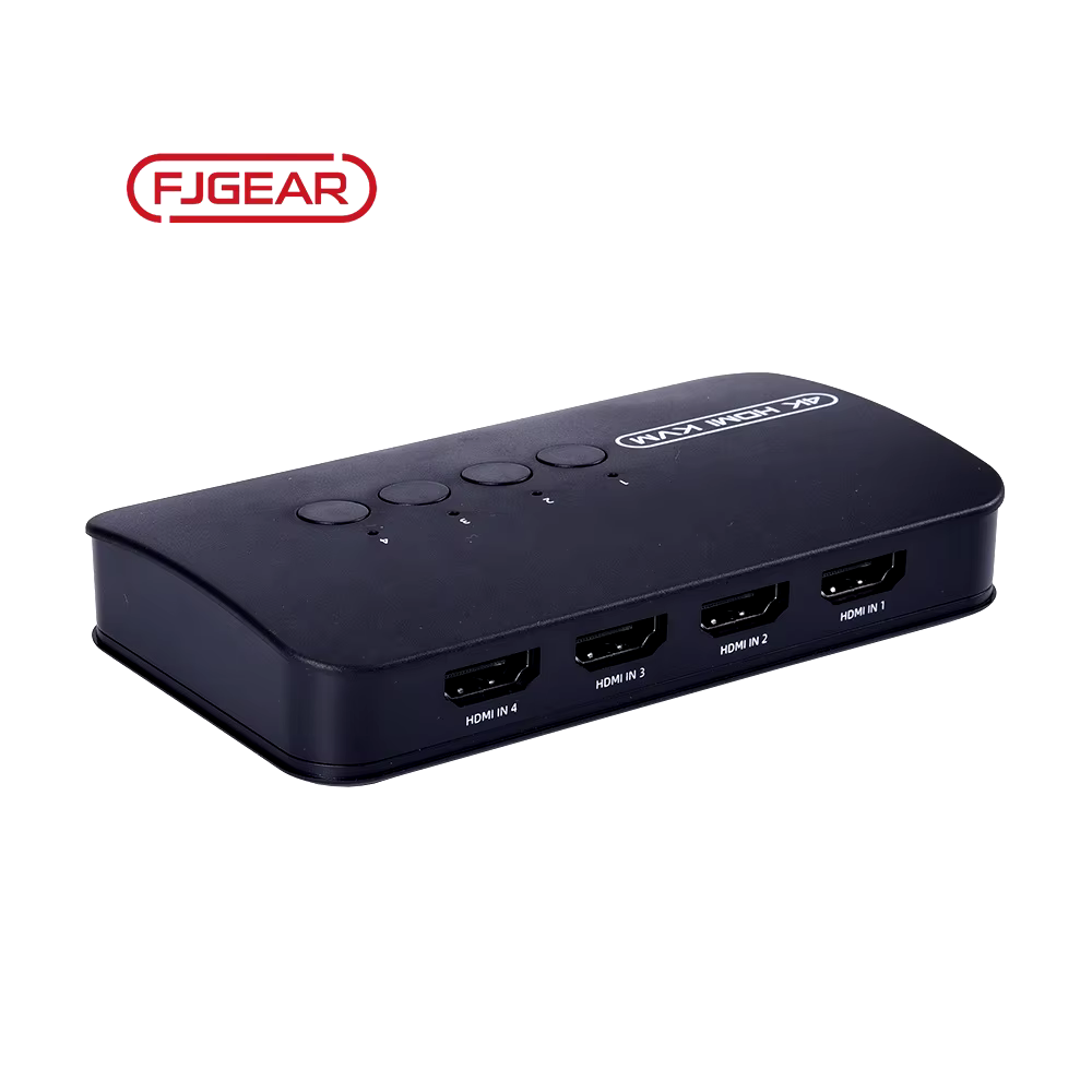 FJGEAR FJ-HK401 4 In 1 Out HDMI To KVM HD Video Switcher