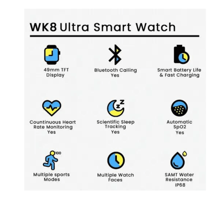 WK8 Ultra Smart Watch