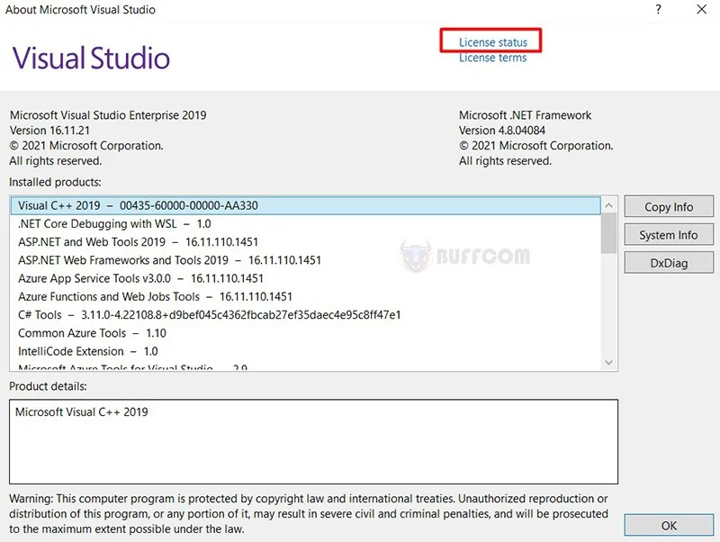 Microsoft Visual Studio 2019 Enterprise