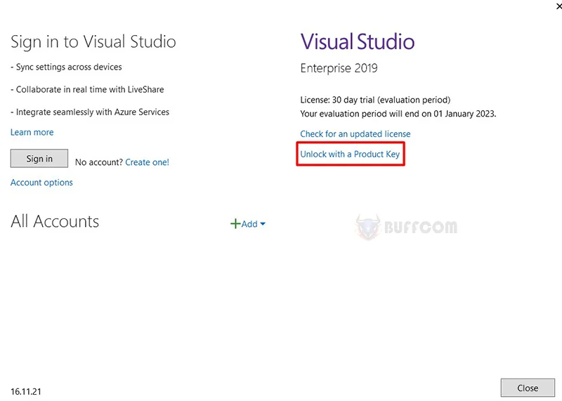 Microsoft Visual Studio 2019 Enterprise