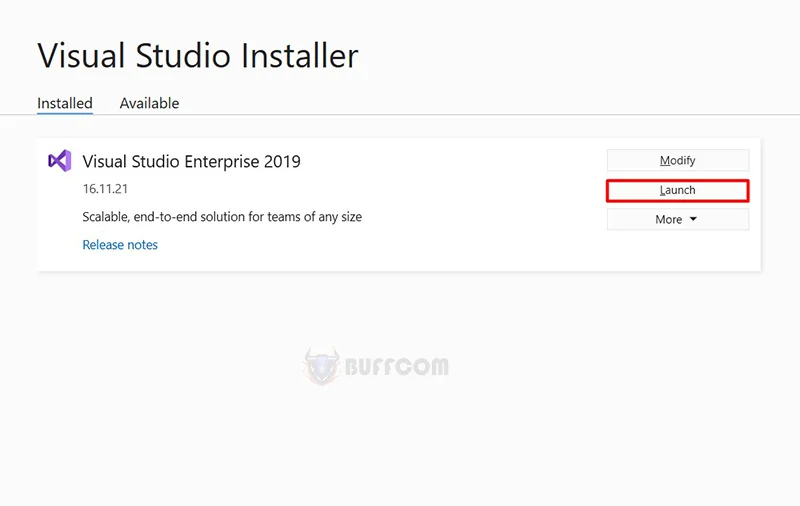 Microsoft Visual Studio 2019 Enterprise