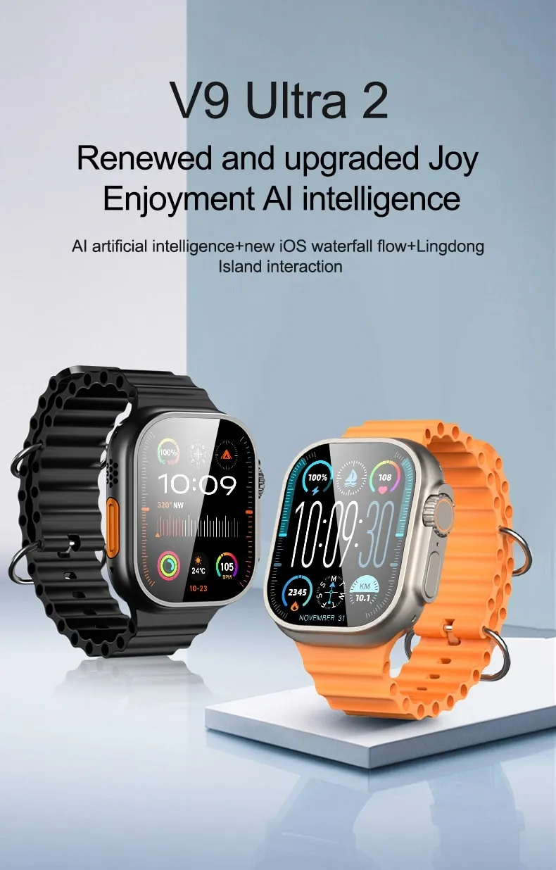 V9 Ultra 2 Smart Watch | Amoled HD Display
