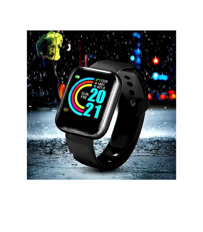 D20 Bluetooth Smart Bracelet Watch Men Women (white)