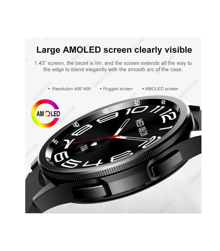 JS WATCH 6 MAX CLASSIC 1.43 INCH AMOLED DISPLAY
