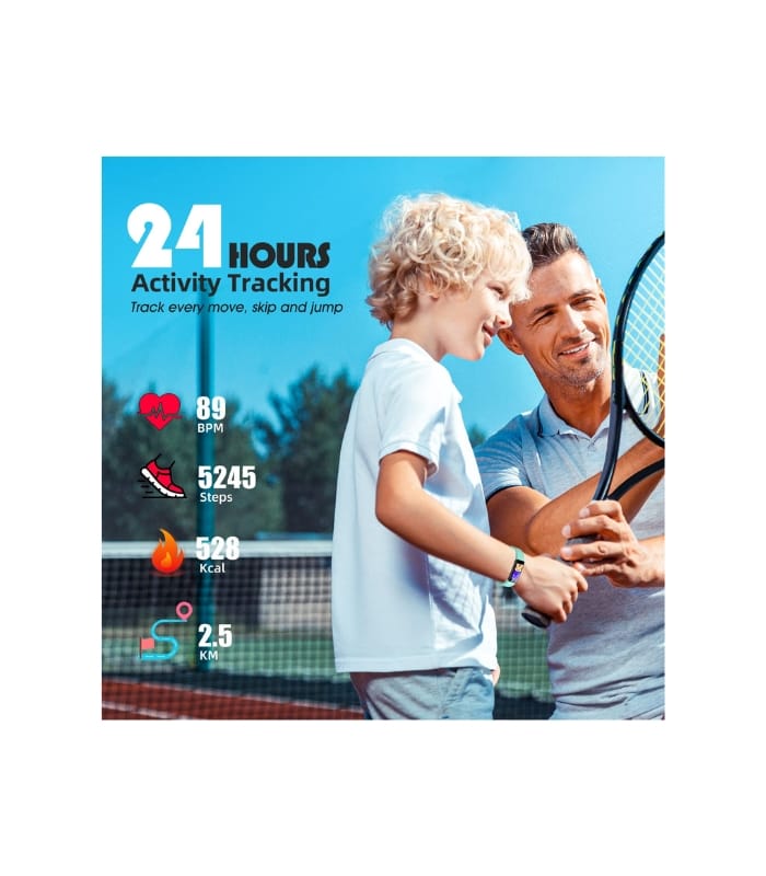 Fitness Tracker Watch for Kids, IP68 Waterproof Activity Tracker, Heart Rate Sleep Monitor