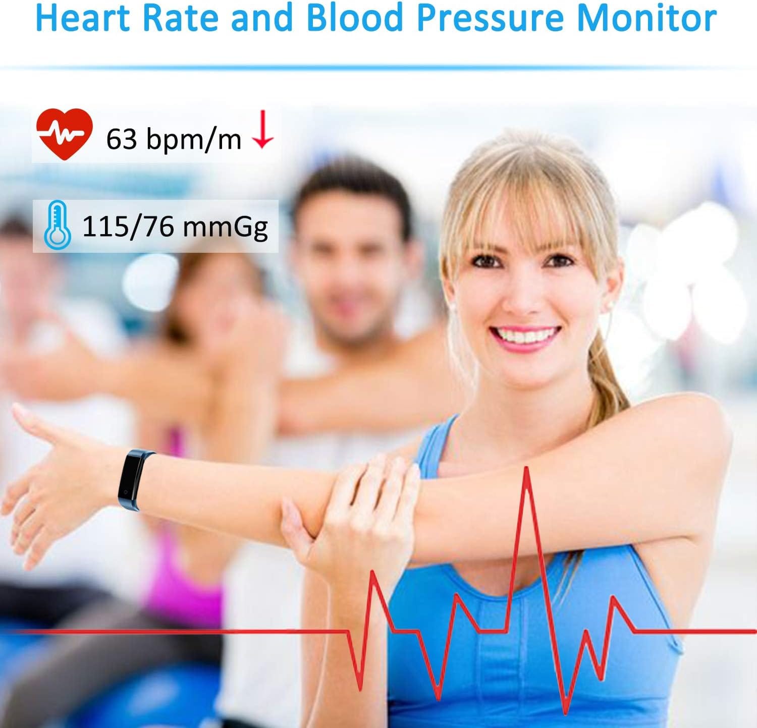 Oumuele Fitness Tracker Hr, Kids Activity Tracker Watch Android with Heart Rate Monitor