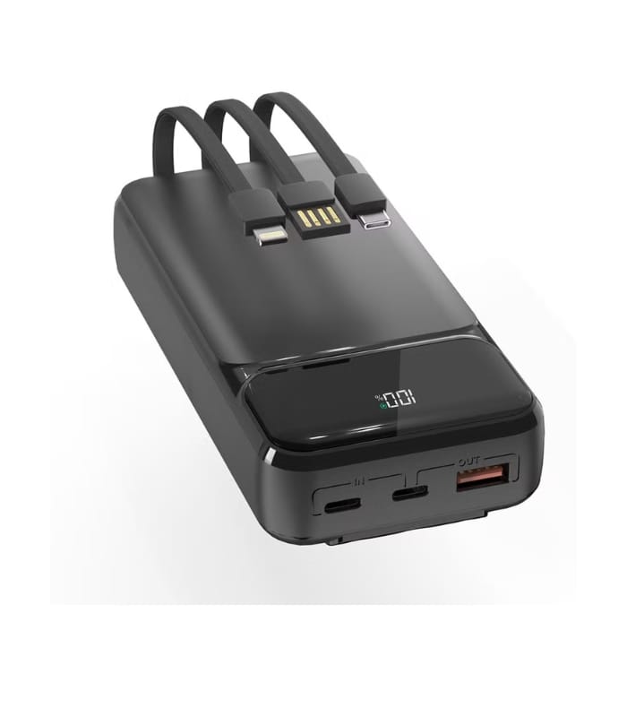 Aspor A316 20000mAh 22.5W Built-in Cable Fast Charging Power Bank