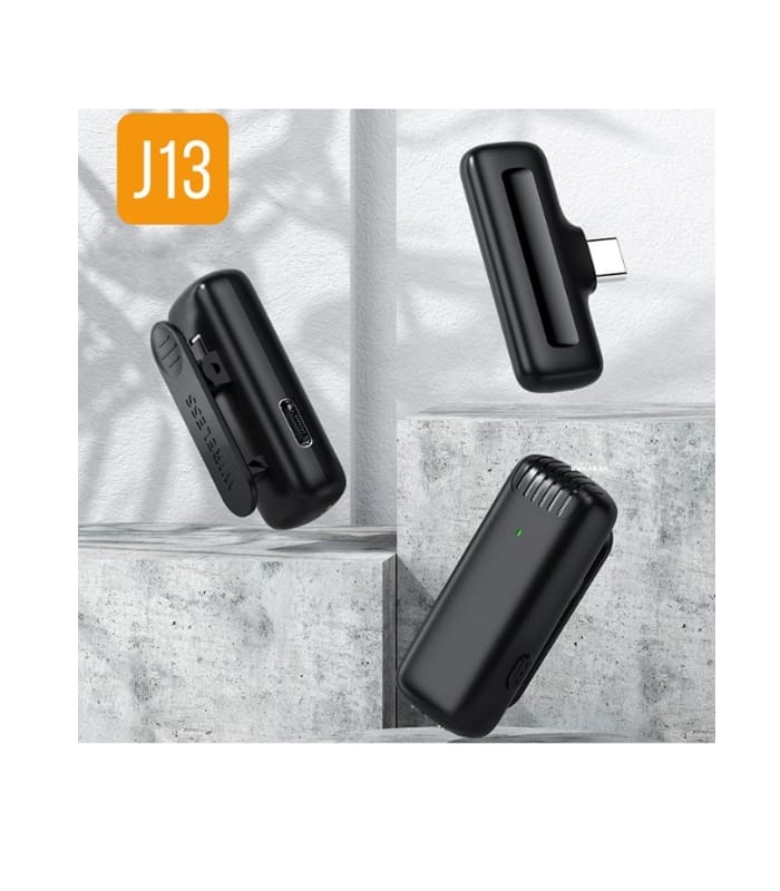 J13 Type-C Dual Wireless Lavalier Microphone with Charging Case