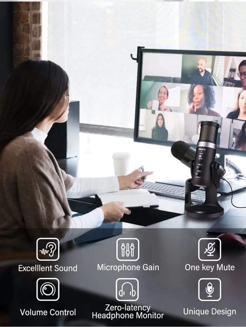 Jmary MC-PW9 RGB USB recording Microphone