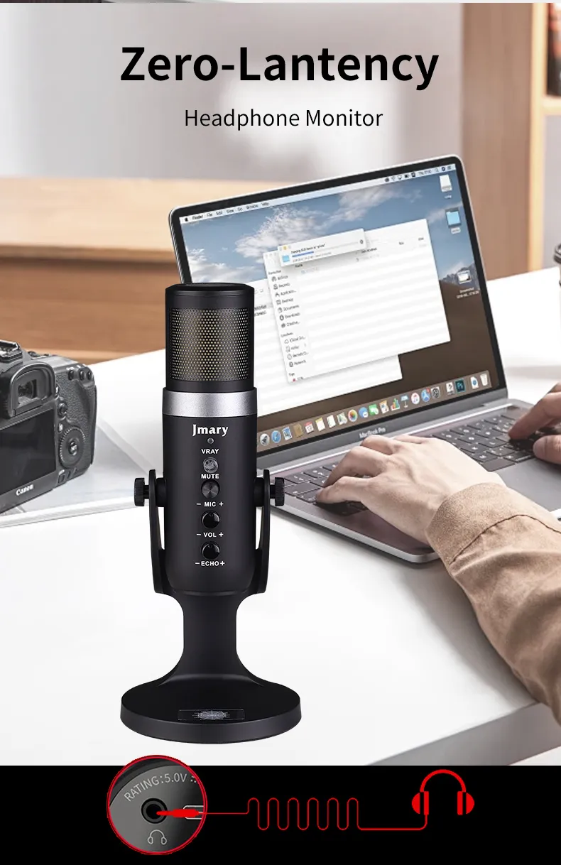 Jmary MC-PW9 RGB USB recording Microphone