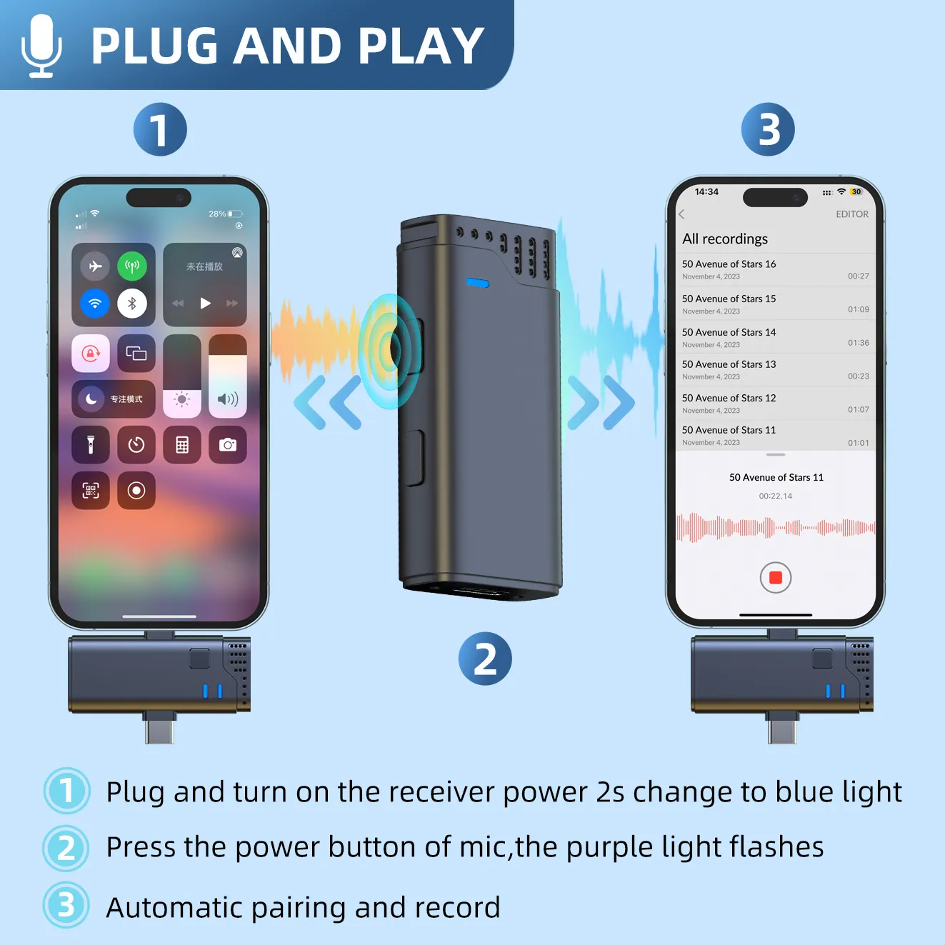 Jmary MW-16 2.4G Wireless Microphone for Mobile and Camera