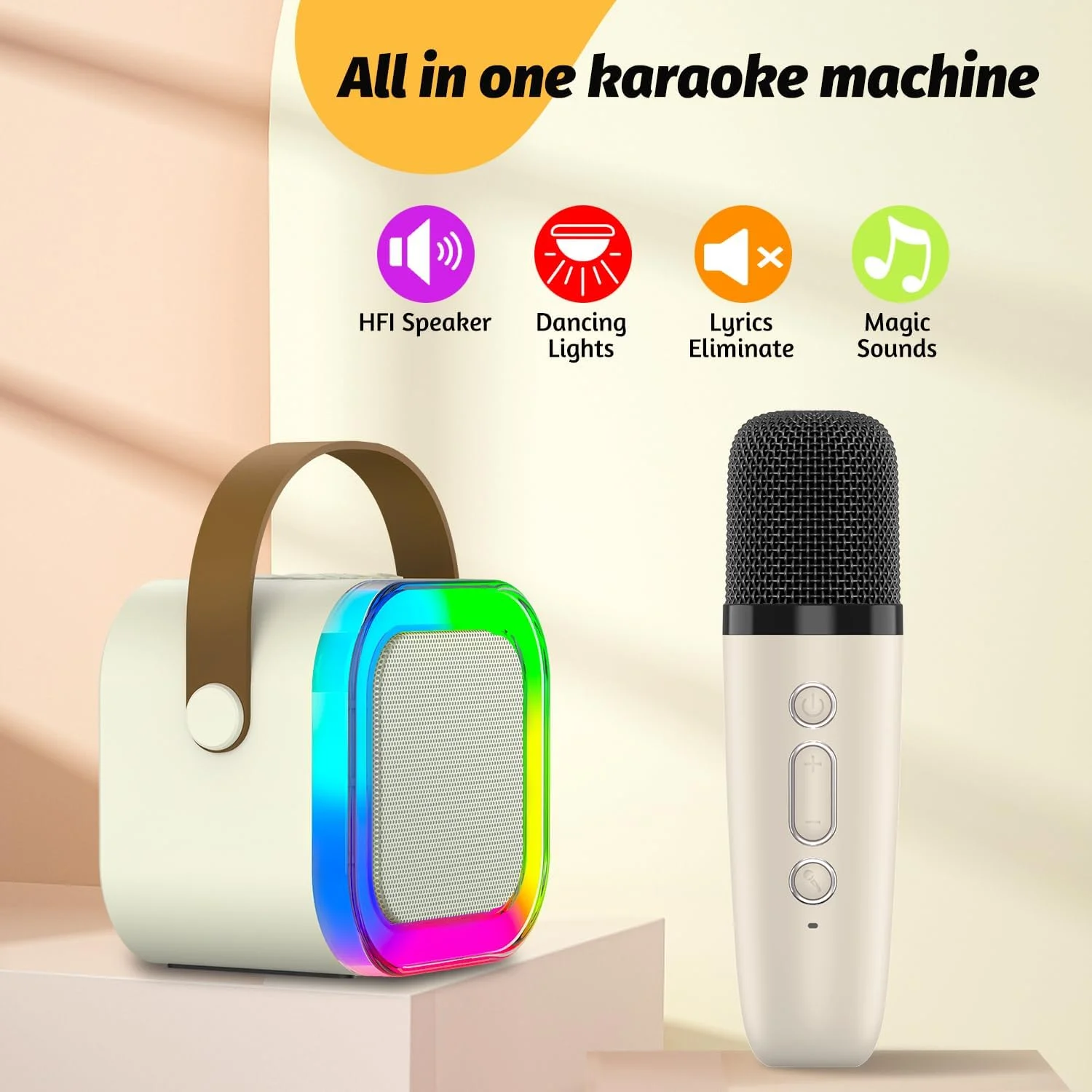 K12 Mini Audio Microphone Karaoke Family Wireless Bluetooth Speaker