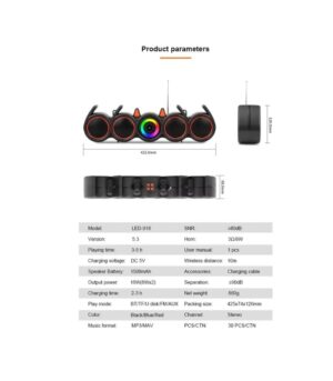 Kisonli LED-918 Wireless Bluetooth Soundbar with Subwoofer – Home Theater