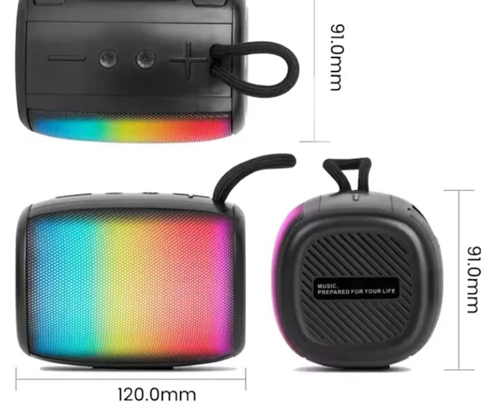 Kisonli S18 RGB Colorful High-Quality Portable Bluetooth Speaker